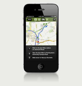 Directions to Public Transport design experience interface ios iphone ixd orbs service user ux
