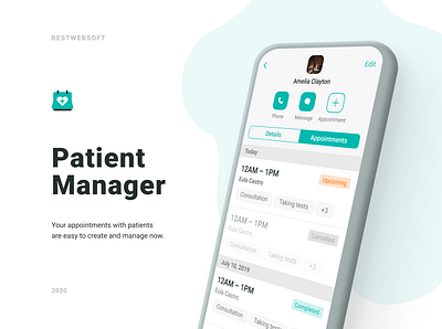 Patient Manager – The App for Health Care Professionals android android app design app design health healthcare management management app mobile mobile app mobile app design patients ui ui ux ux