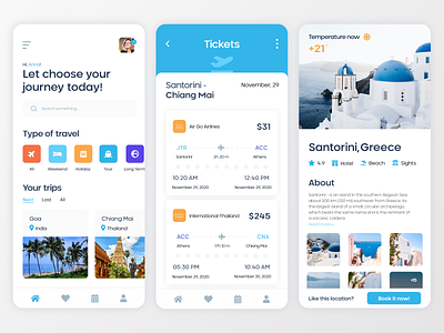 The Best Journey App app app design booking app concept flight booking journey minimal design mobile the best journey app tourism tours travel app traveling trip planner ui