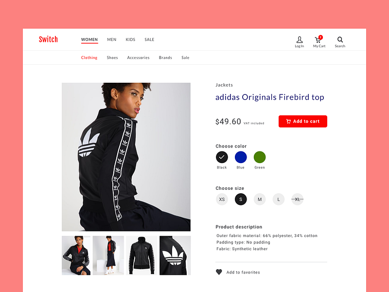 Online Shop Product & Category Page by Nina Nicheska on Dribbble