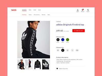 Online Shop Product & Category Page design ecommerce fashion shop store ui ui design ux web web design webdesign website