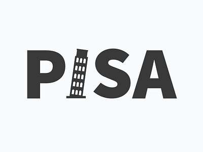 Pisa 3d animation app art character drawing icon illustration logo sketch typography web