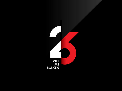 Flaka e Janarit 26 black brand branding e26 festival flakaejanarit logo red white