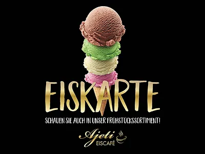 Eiskarte ajeti brochure design eiskarte icecream menu minimal