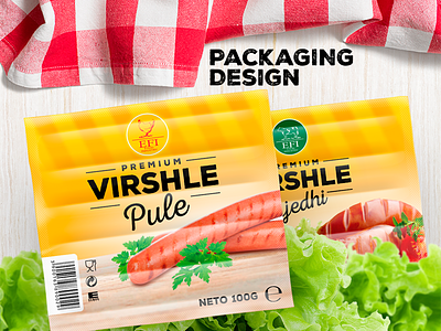 EFI Packaging Design design efi elkos kosove meat industry meat package package packaging packaging design sausage sausage package sausage packaging