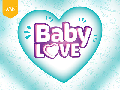Babylove babylove brand design diaper new packaging purple turquoise