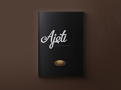 Ajeti Catalogue ajeti black branding brown design elegant keksfabrikation print