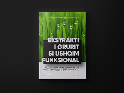 Book Cover Design black bookcover design food green industry nature type typography wheat wheatgrass white