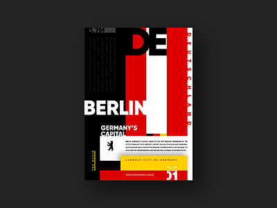 Berlin berlin capital city design germany graphics poster