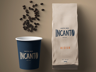 INCANTO - Caffe Bar brand branding caffe caffee coffebar design graphocdesogn incanto logotype
