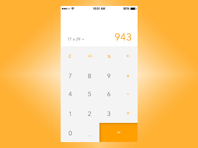 Daily UI 4 calculator daily ui daily ui 4 minimal ui