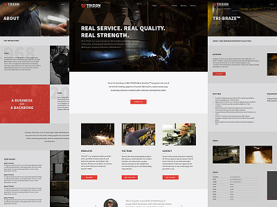 Tricon Site Design caddis design responsive sketch tricon ui web