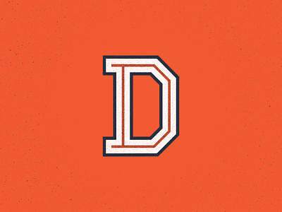 D d inline letter practice sturdy texture type