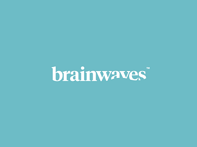 Brainwaves pt. II branding design identity logo therapy typography water waves wordmark