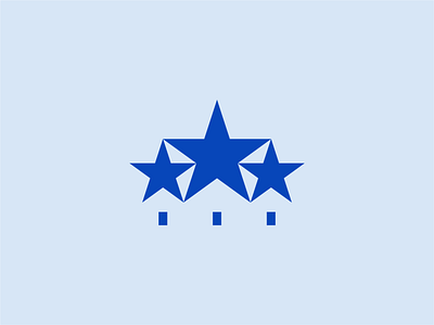 Tri-Star Realty brand branding design identity logo mark real estate stars symbol