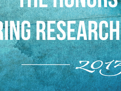 Monmouth University Honors School Research Program blue distressed texture