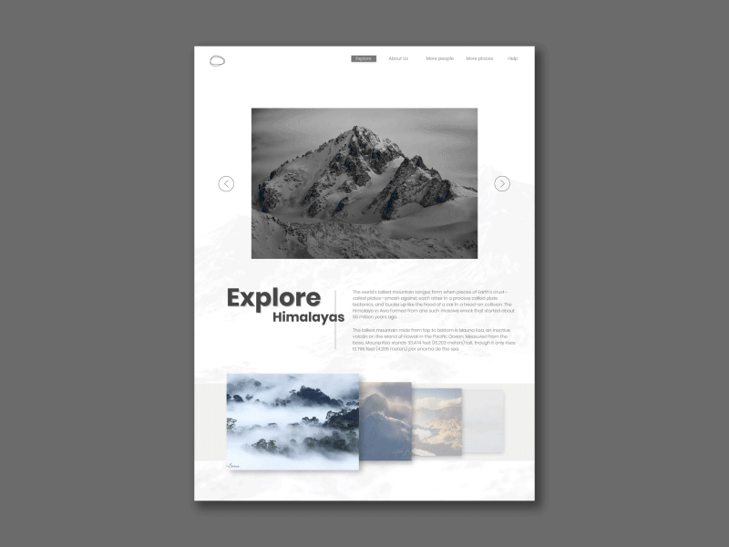Explore Himalayas animation charlespatterson clean clean creative clean app clean app design design flat interaction invision invisionstudio ui uidesign ux ux animation uxui webdesigner