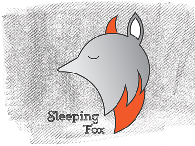 Sleeping Fox beer label fox foxy labeldesign logo sleeping wine wine label
