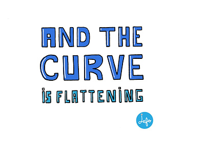 The curve is flattening curve flattening handlettering logodesign logos