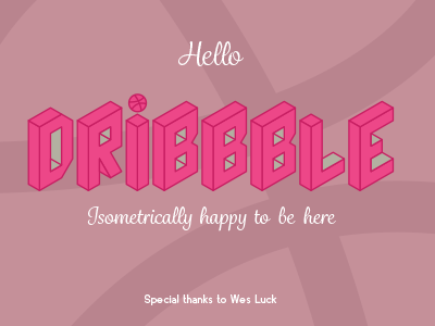 Hello Dribbble