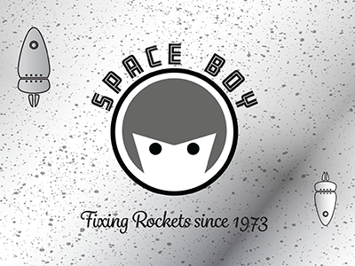 Space Boy 1973 repair rockets rocketship space age space art space exploration tools ui