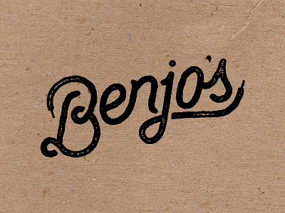 Benjo's Shoelaces branding lettering script typography