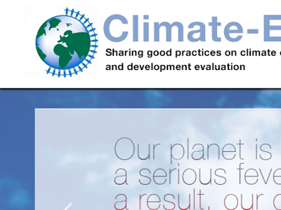 Climate Eval Website Redesign climate change planet ui ux web