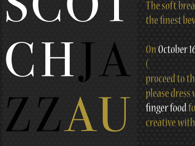 ScotchJazzAutumn autumn gold invitation jazz scotch