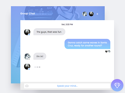 Groop Chat | Freebie android app chat free freebie groups ios sketch vector web