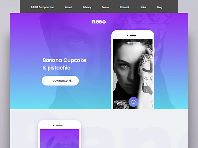 Meet Neeo | Template app free freebie ios kit retina sketch template ui web