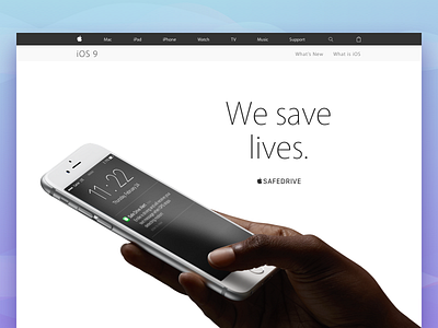  SafeDrive | Concept apple call car chat dndwd driver ios iphone maps safedrive web website