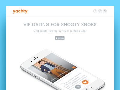 Yachty app concept dating happn ios jet landing phone set snob tinder vip