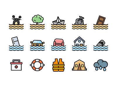 Disaster Icon Set