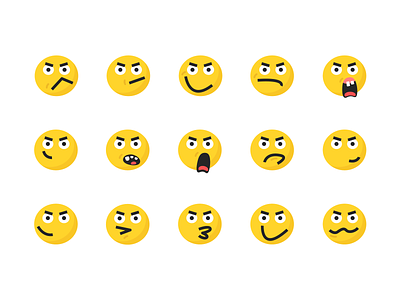 Imoji Angry Yellow Emoticon angry emoji emoji set emoticon emoticons emotions icon design icon set yellow
