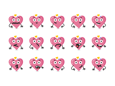 Valentine Heart Gesture Funny Icons