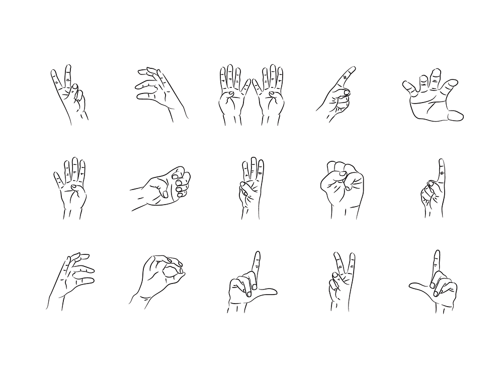 Hand Drawing Gesture Line Art by Lourenchyus Alfredo on Dribbble