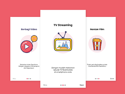 Onboarding Me Tube app illustration mobile ui ux web website