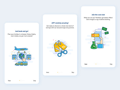 Onboarding Page Mister Aladin Mobile Apps apps design illustration mobile product ui ux