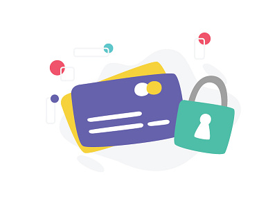 Secure Payment! illustration mobile onboarding product ui ux vector