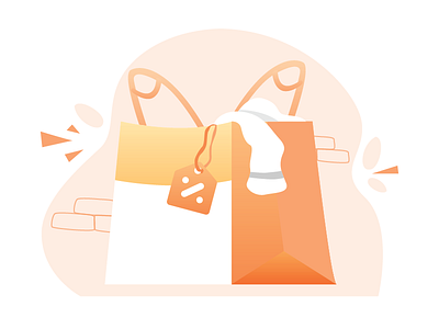 Shopping Discount Illustration flat icon gradient gradient color illustration orange shopping ui ui ux user ux ui yellow