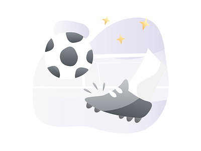 Football Illustration apps flat icon illustration interface mobile product ui ux vector website