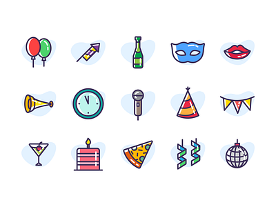 Celebration Party Icon Set