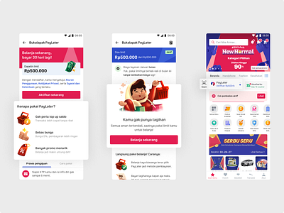 Bukalapak PayLater app bukalapak design finance financing loan mobile paylater payment solution ui ux