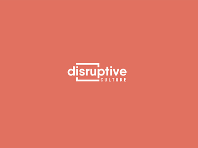 Disruptive Culrure branding cool corporate identity creative design illustration logo new typography vector