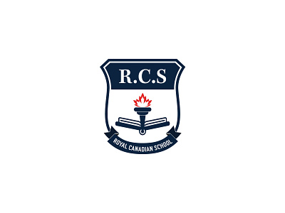 ROYAL CANADIAN SCHOOL branding canadian logo rcs royal school