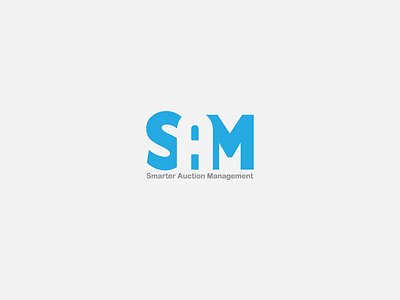 SAM blue brand branding creative design logo