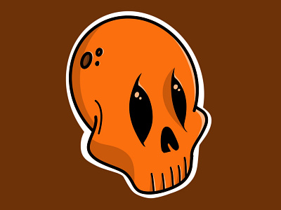 Orange Skull