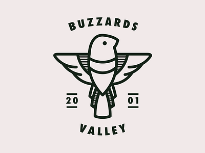 Buzzards Valley bird buzzard icon illustration logo