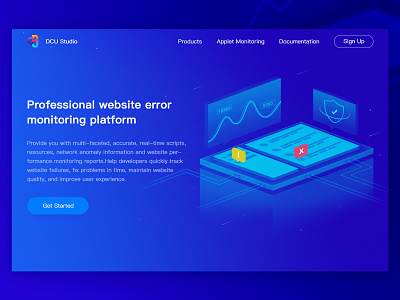 Website error monitoring platform