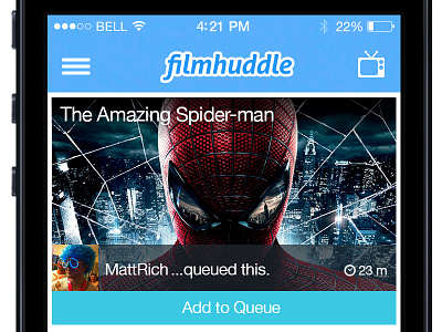 Filmhuddle iOS 7 Redesign